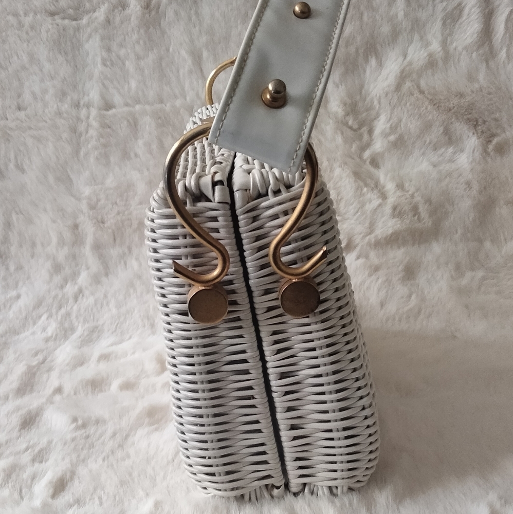 Vintage 1960's Lesco Lona Wicker Style Purse - Picture 6 of 16